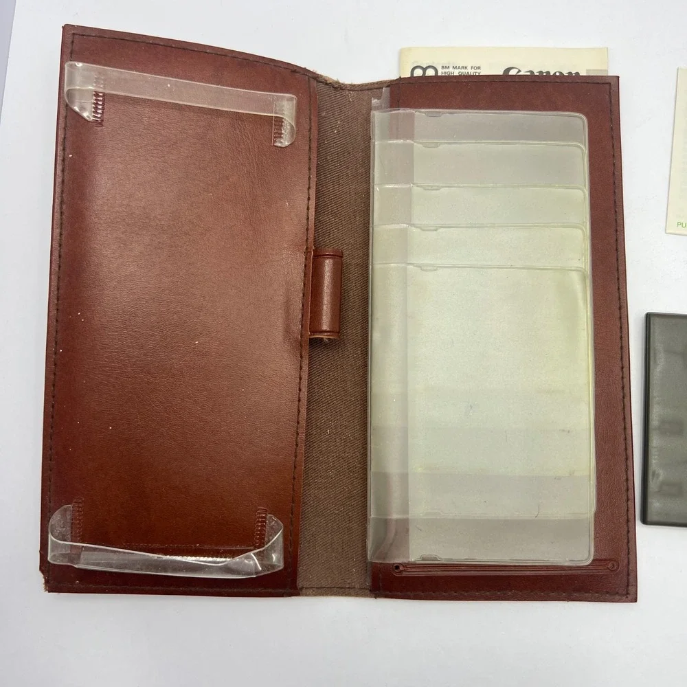 Canon Checkbook Junior Money Manager Calculator Set WORKS with Pen Manual 1980s